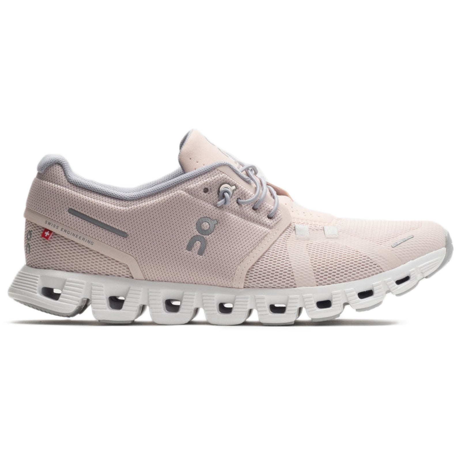 On Cloud 5 Synthetic Textile Womens Trainers#color_shell white