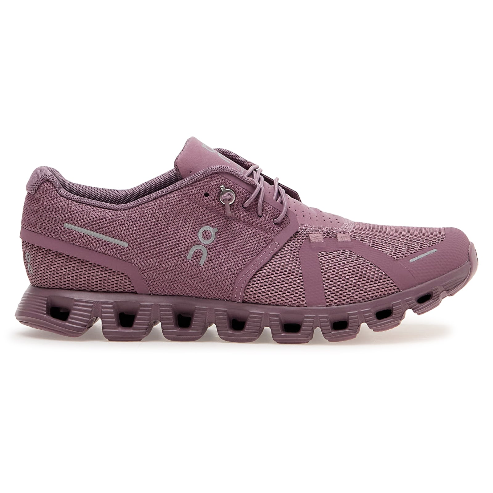 On Cloud 5 Synthetic Textile Womens Trainers#color_fig quartz