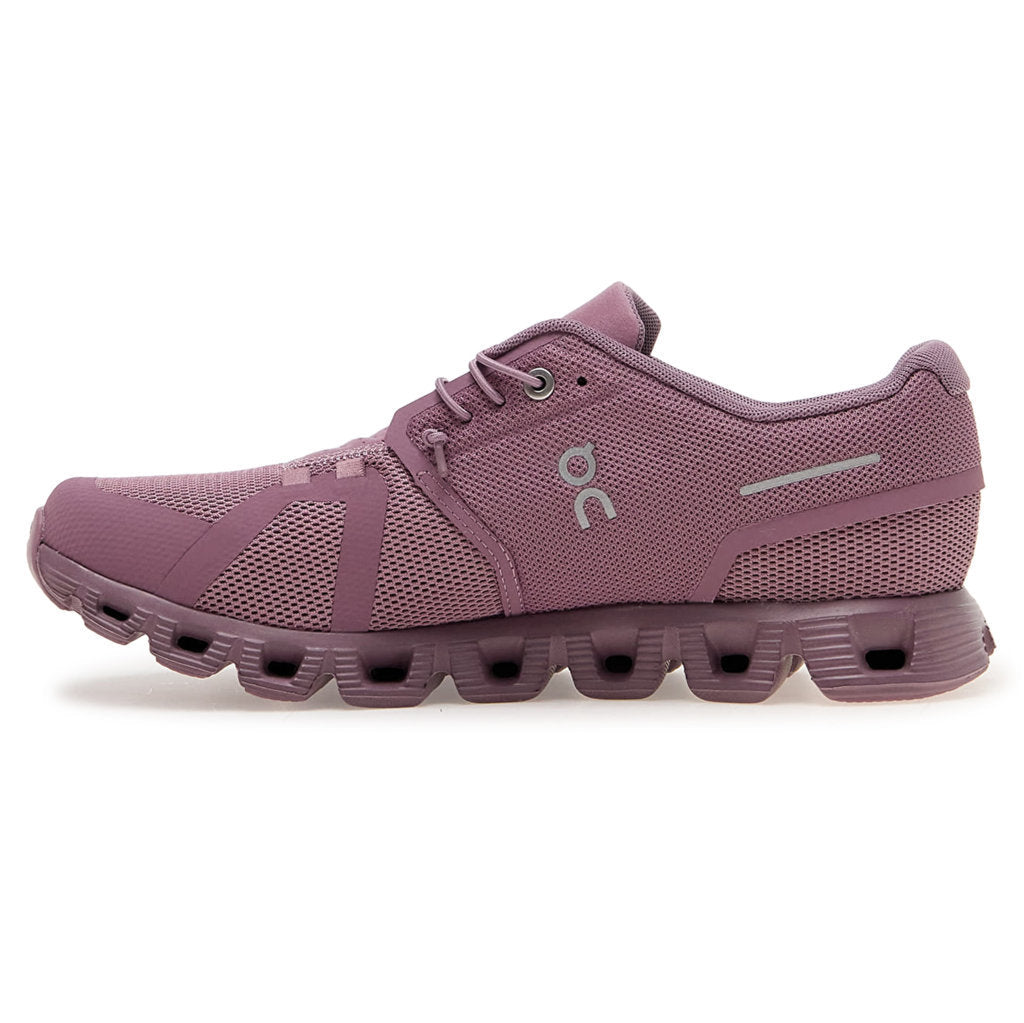 On Cloud 5 Textile Synthetic Womens Trainers#color_fig quartz