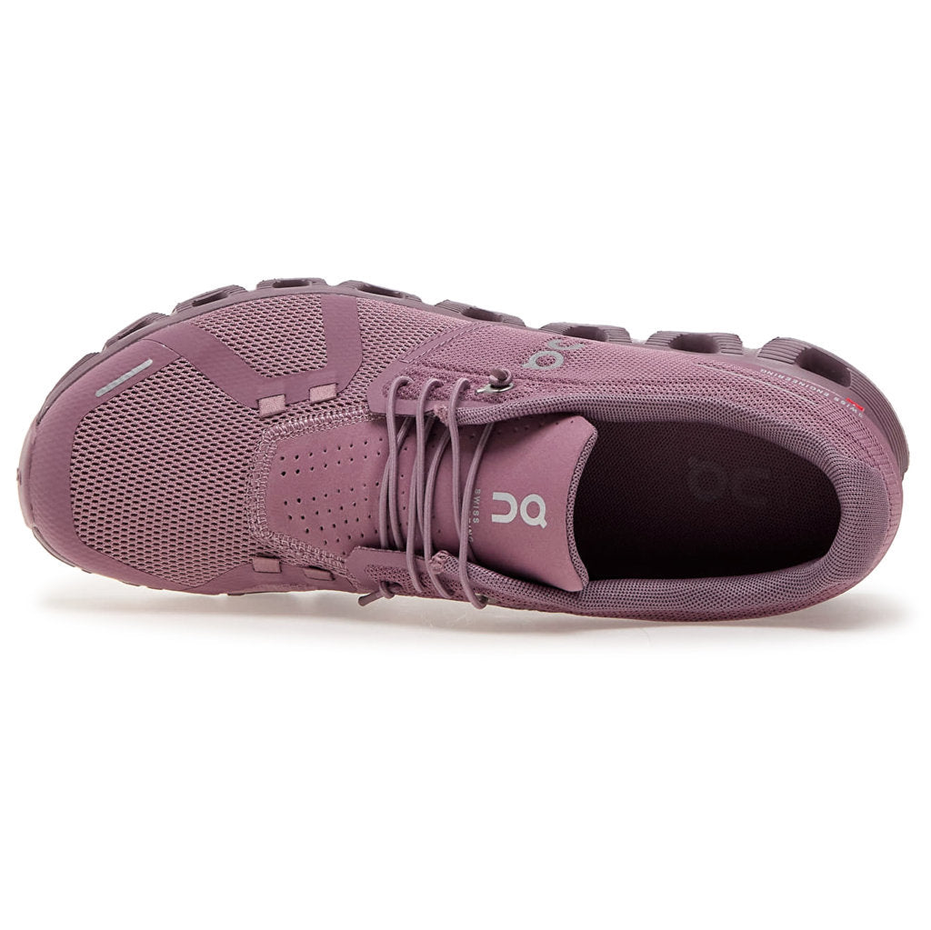 On Cloud 5 Textile Synthetic Womens Trainers#color_fig quartz