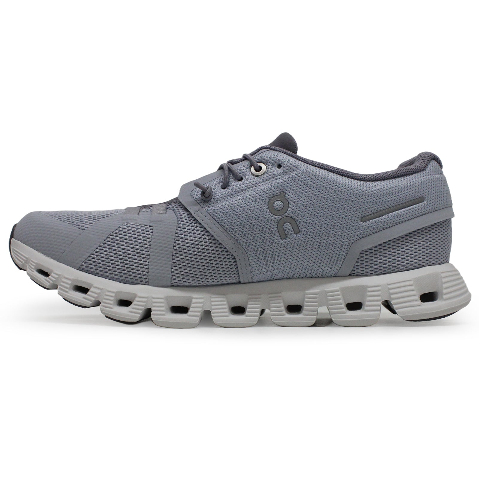 On Cloud 5 Textile Synthetic Womens Trainers#color_heather fossil