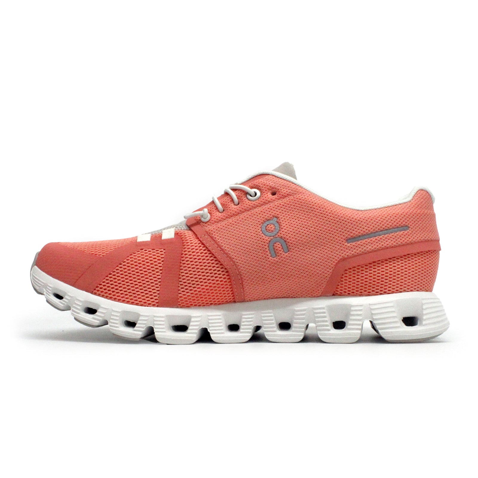 On Cloud 5 Synthetic Textile Womens Trainers#color_flamingo pearl