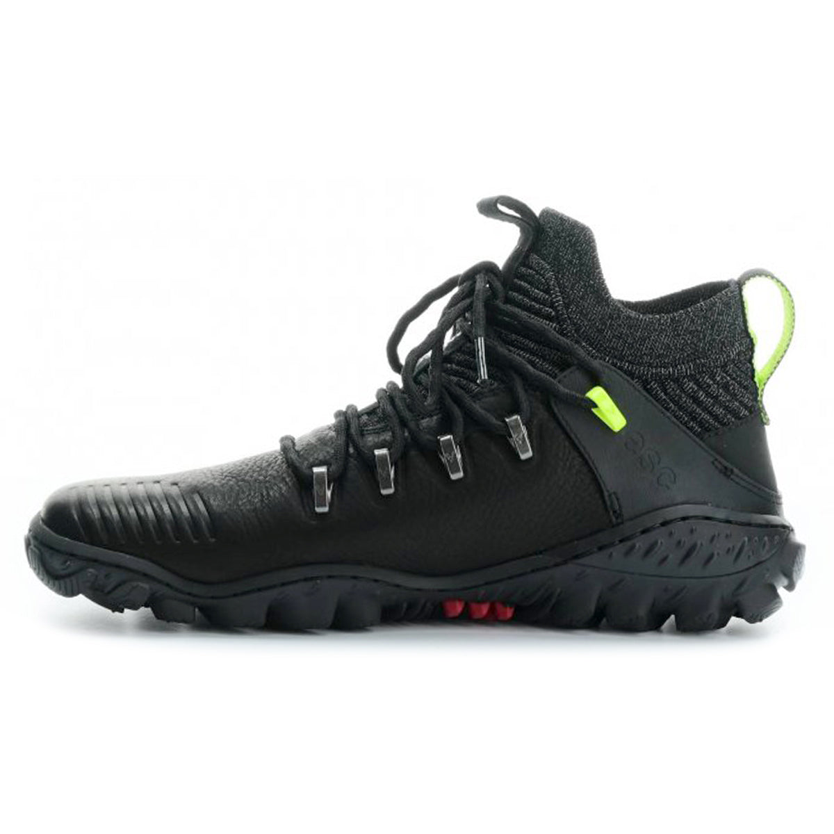 Vivobarefoot Magna Forest ESC 209082-02 Leather Textile Womens Boots - Obsidian Lime - 43#color_obsidian lime