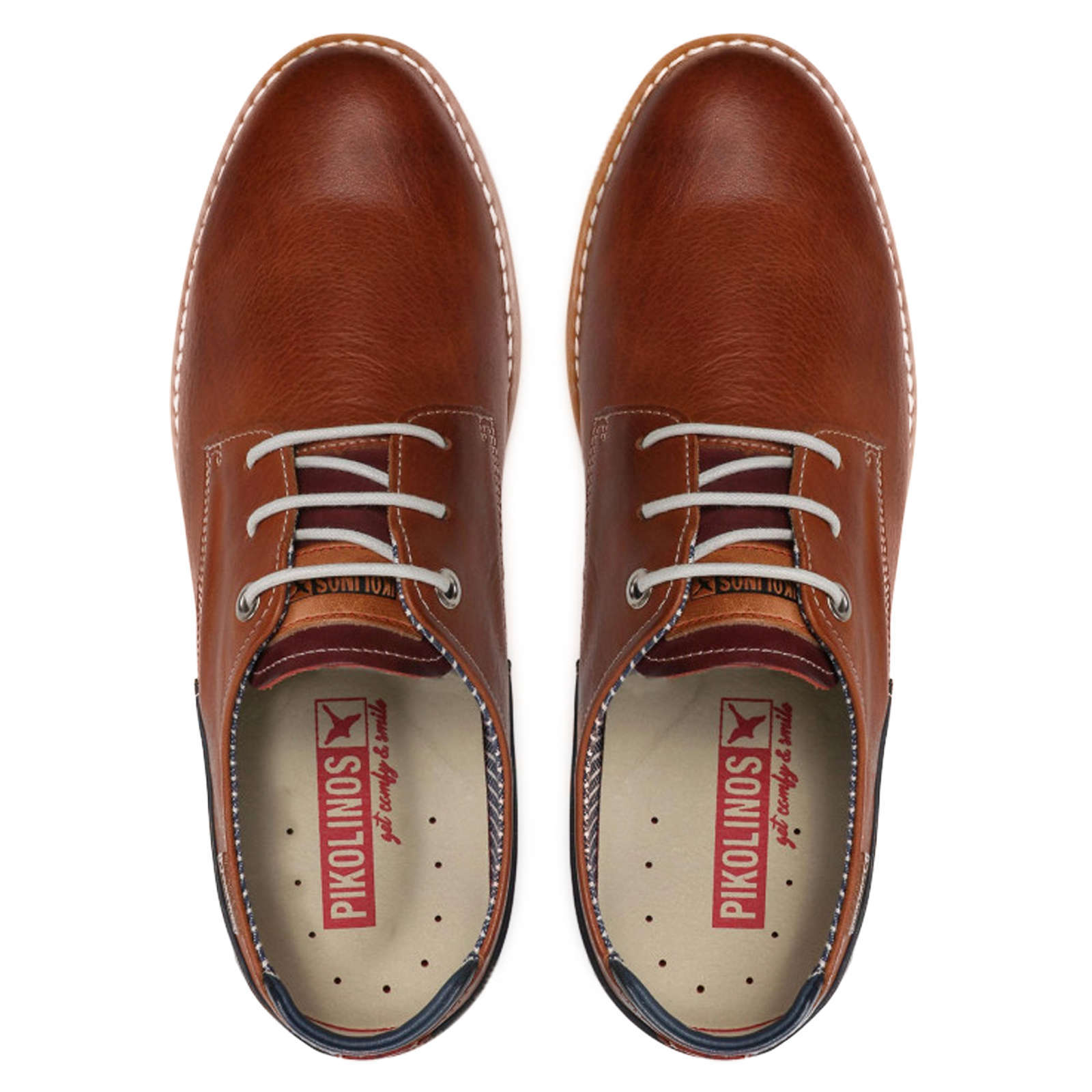 Pikolinos Mens Shoes Jucar M4E-4104 Casual Derby Lace-Up Low-Profile Leather - UK 9.5-10