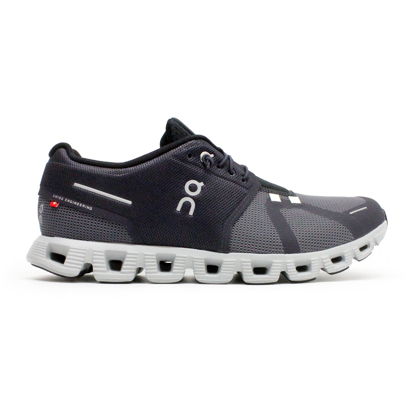 On Cloud 5 Push Textile Synthetic Mens Trainers#color_rock black