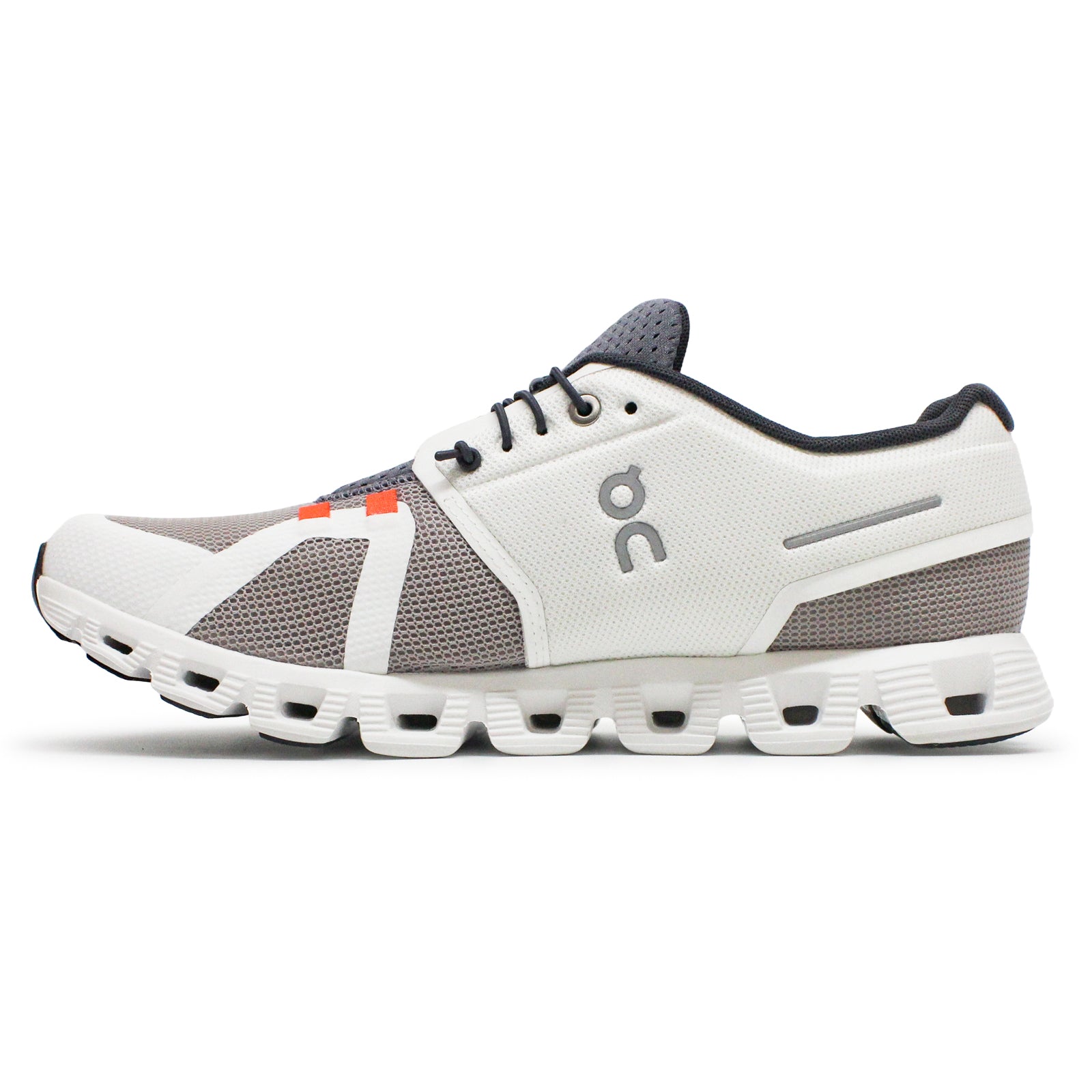 On Cloud 5 Push Textile Synthetic Mens Trainers#color_pearl fossil