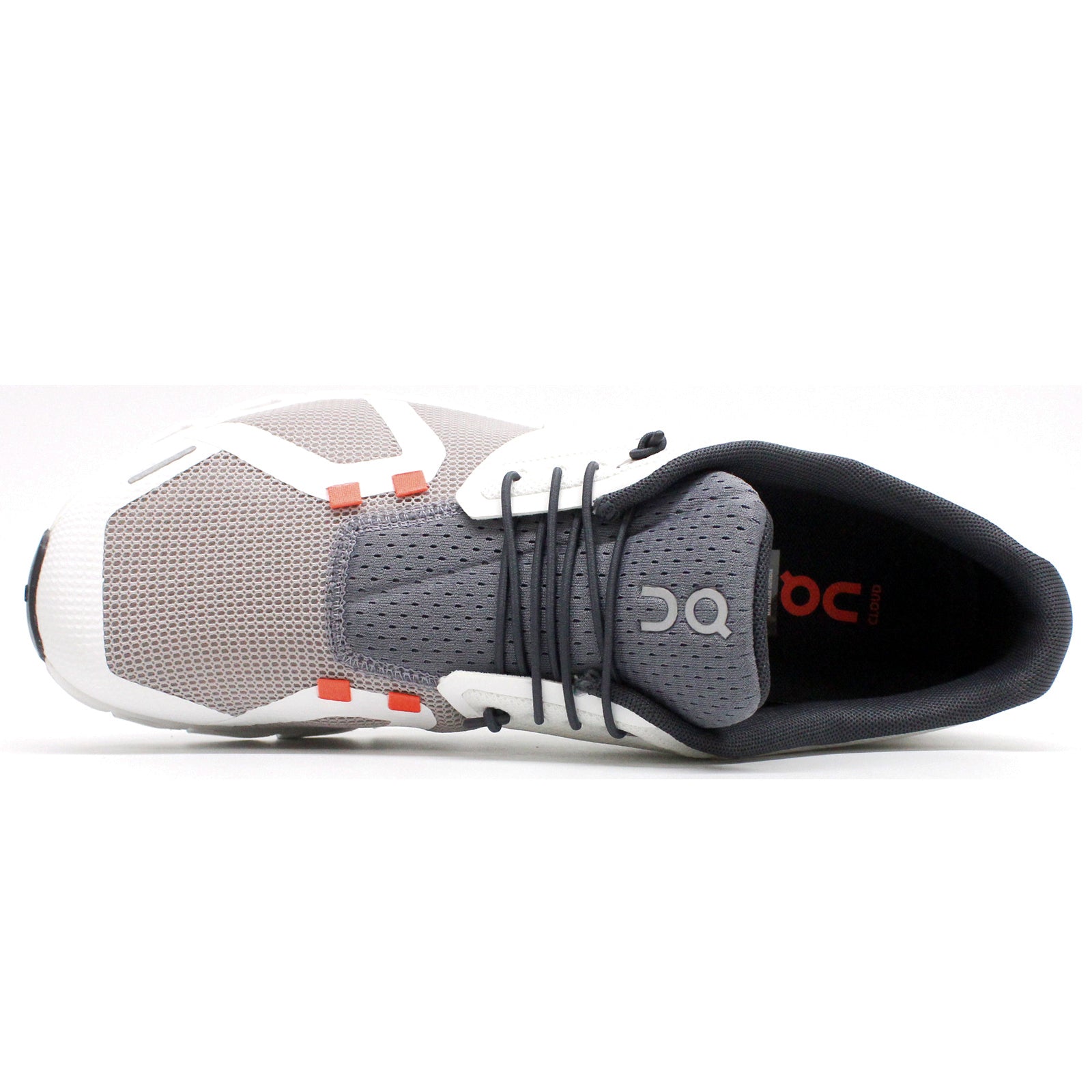 On Cloud 5 Push Textile Synthetic Mens Trainers#color_pearl fossil