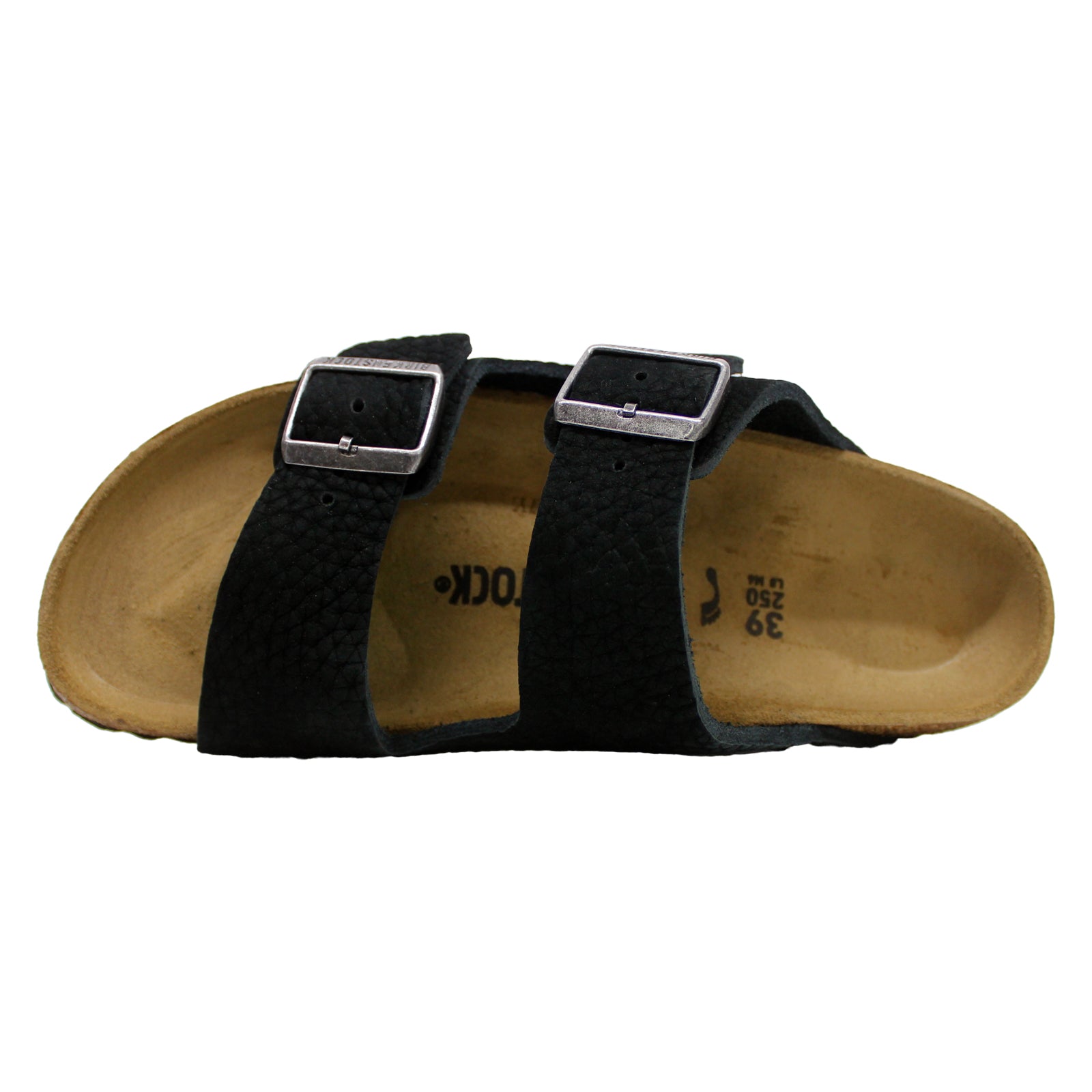 Birkenstock Arizona BS 1020736 Nubuck Leather Unisex Sandals - Desert Buck Black - N - 42#color_desert buck black