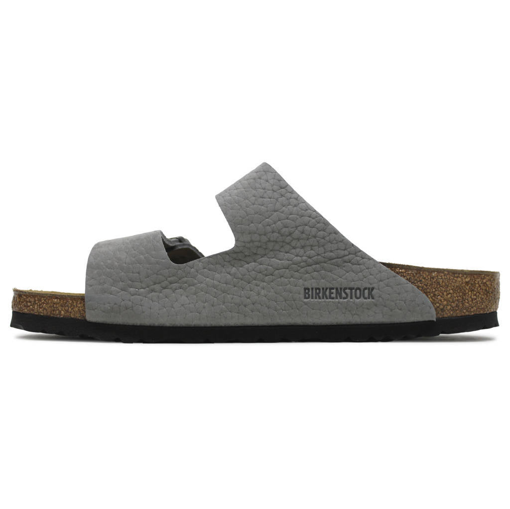 Birkenstock Arizona BS Nubuck Leather Unisex Sandals#color_desert buck whale gray