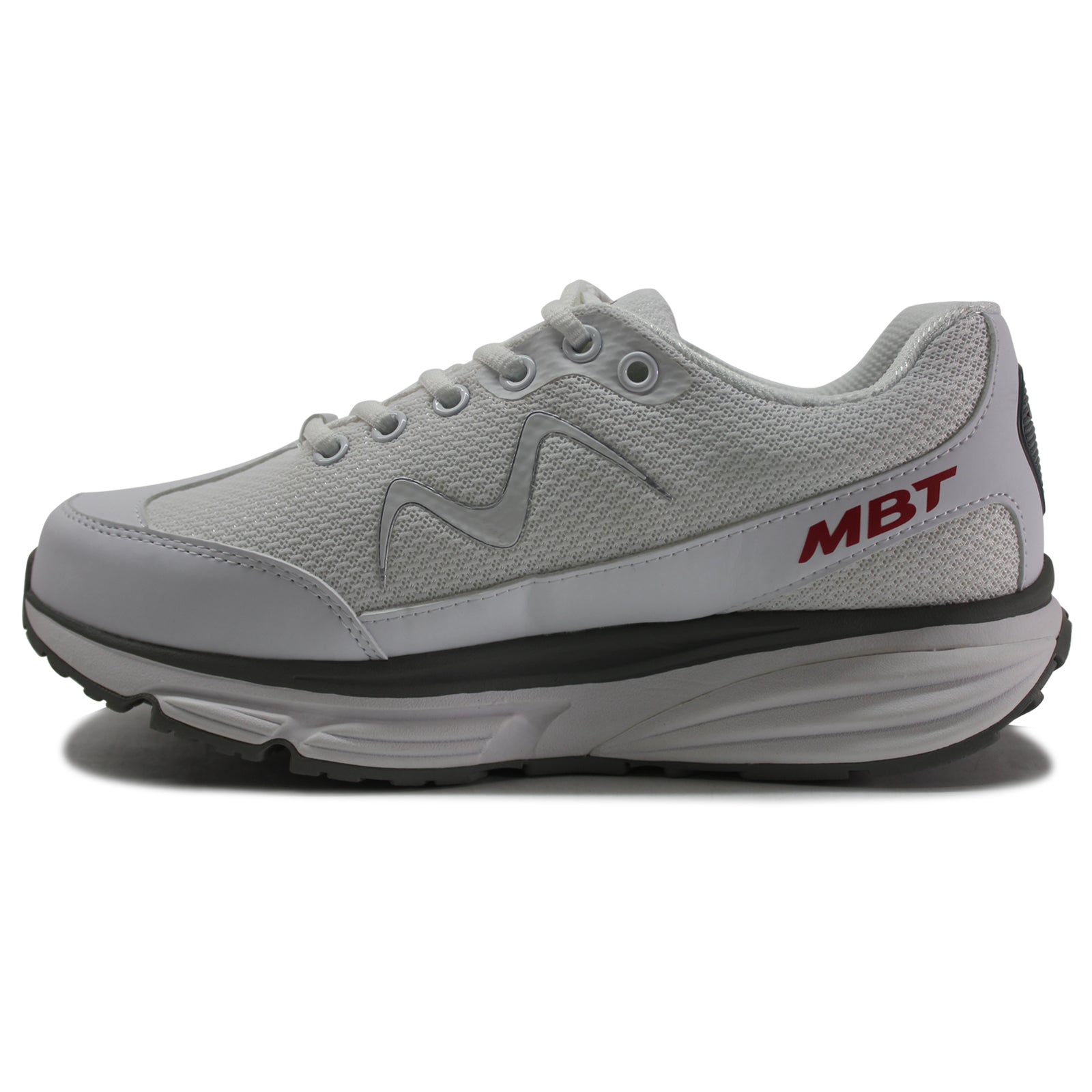 MBT Sport 1 702839-16Y Textile Synthetic Womens Trainers - White - 37.5#color_white