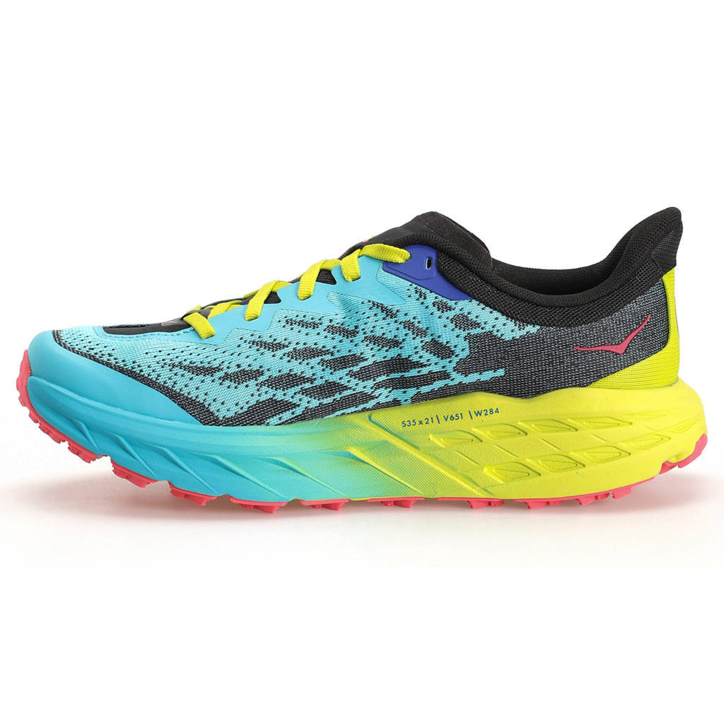 Hoka One One Speedgoat 5 Textile Synthetic Mens Trainers#color_scuba blue black