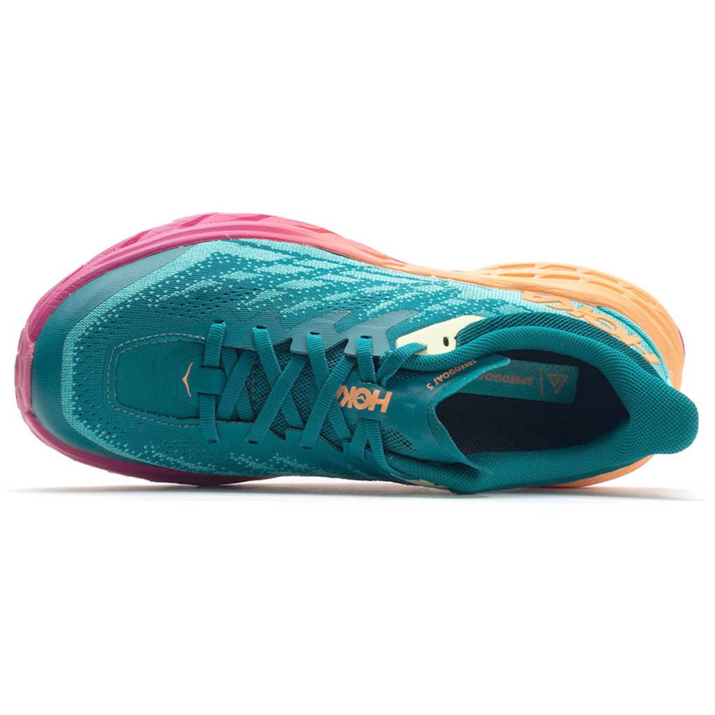 Hoka One One Speedgoat 5 Textile Synthetic Mens Trainers#color_deep lake ceramic