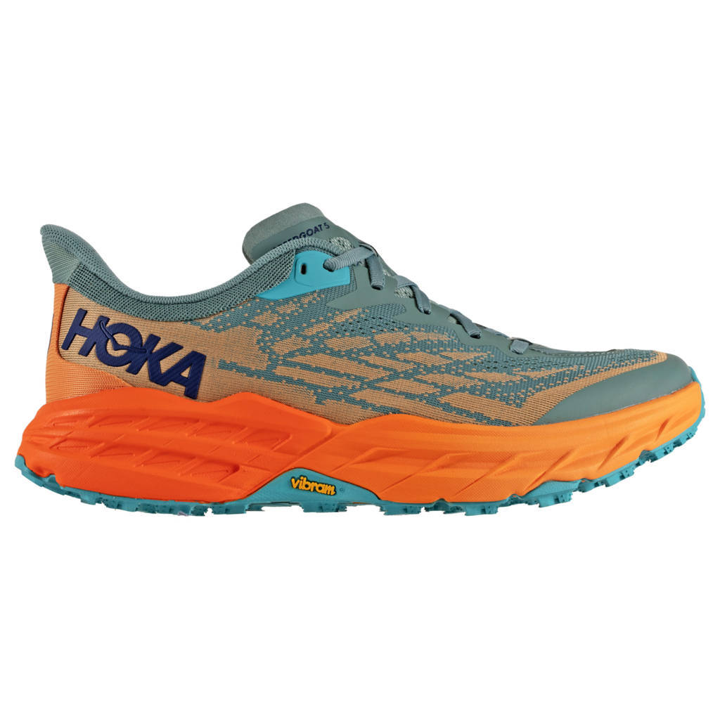 Hoka One One Speedgoat 5 Textile Synthetic Mens Trainers#color_trellis mock orange