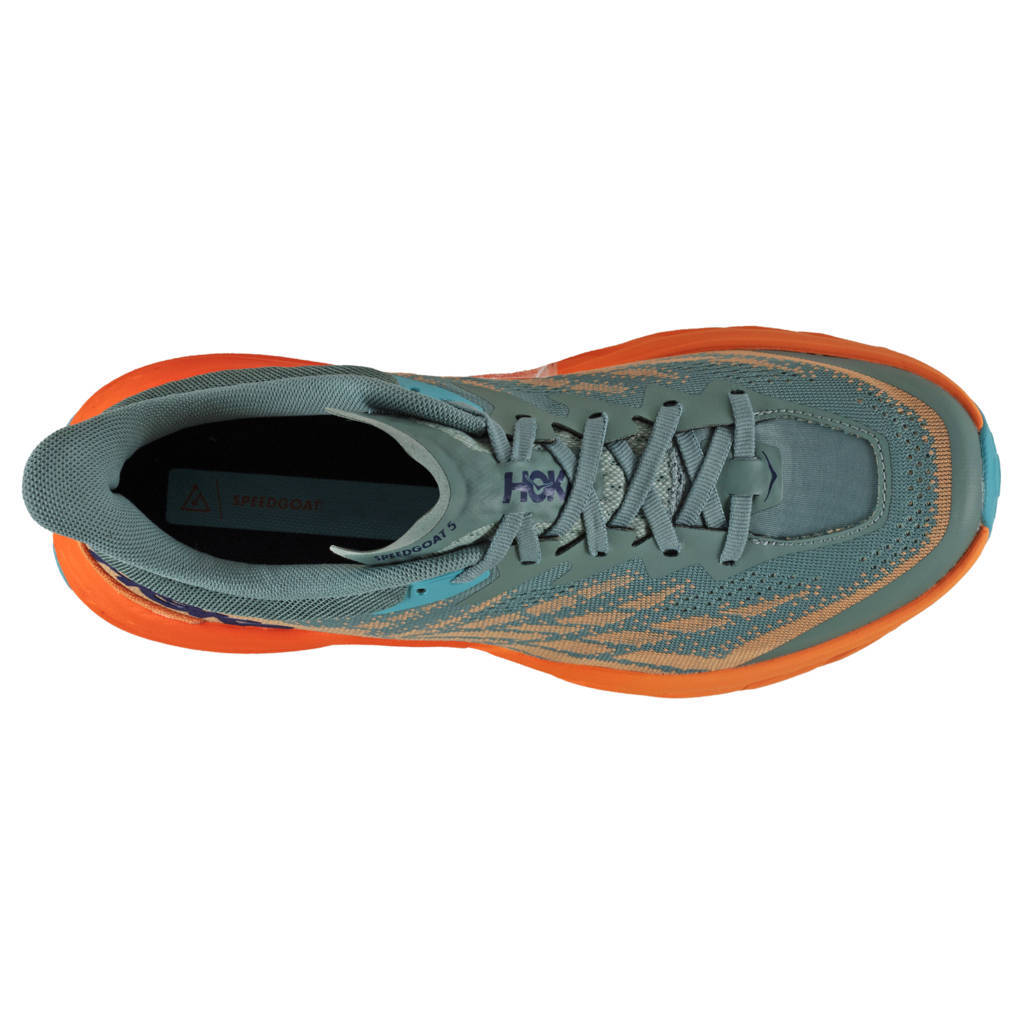 Hoka One One Speedgoat 5 Textile Synthetic Mens Trainers#color_trellis mock orange