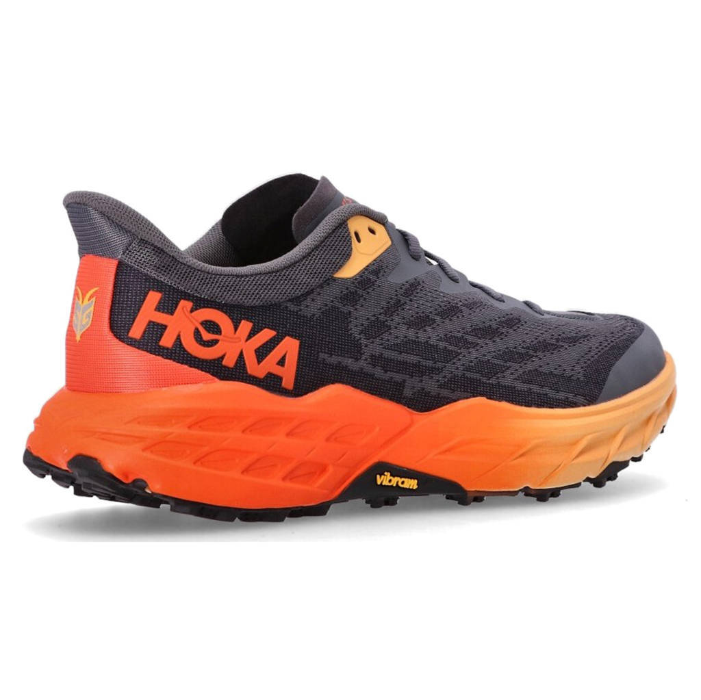 Hoka One One Speedgoat 5 Textile Synthetic Mens Trainers#color_castlerock flame