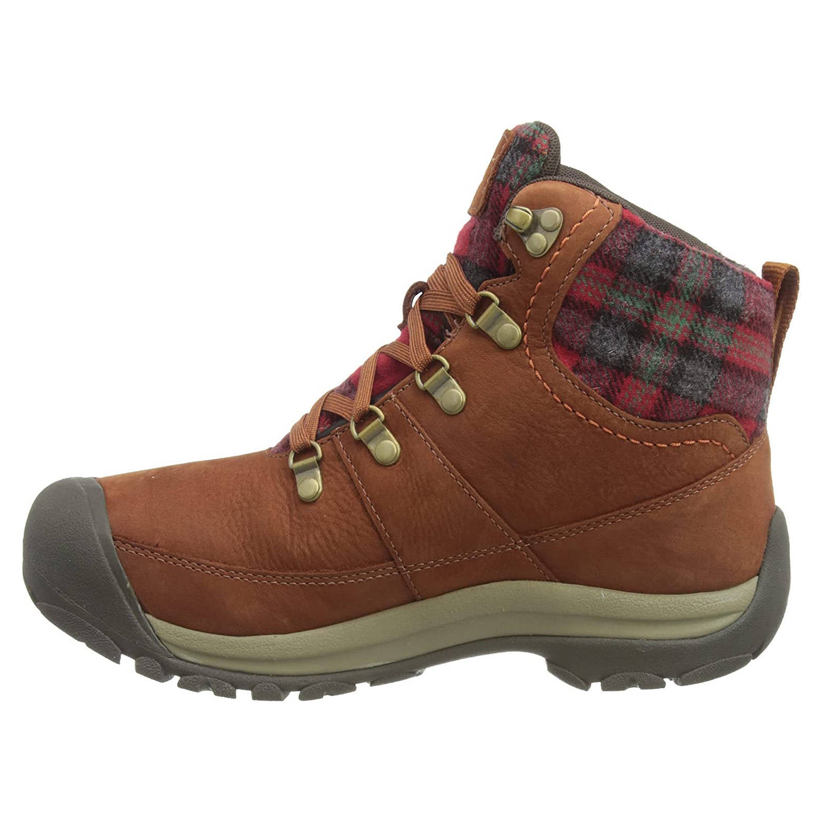 Keen Womens Boots Kaci III Winter Mid Casual Lace-Up Outdoor Leather Textile - UK 7