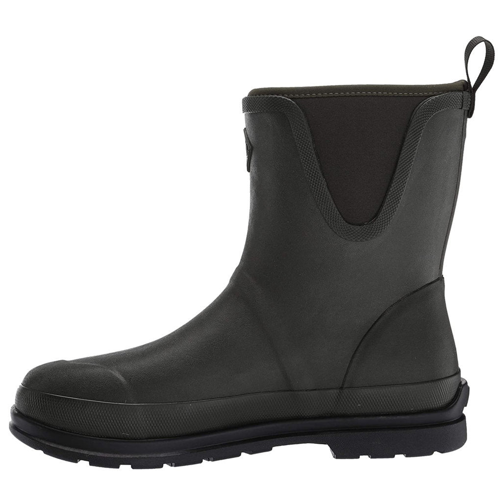 Muck Boot Pull On Mid Rubber Mens Boots#color_black