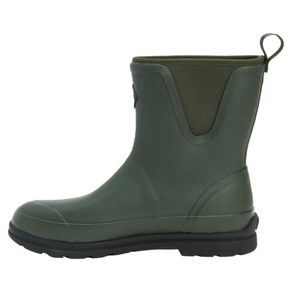 Muck Boot Pull On Mid Rubber Mens Boots#color_moss