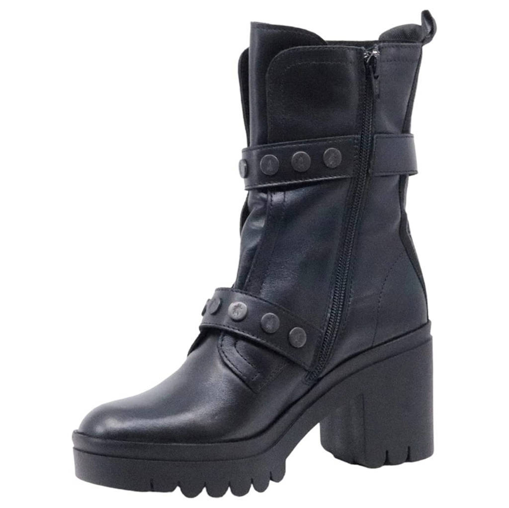 Fly London Womens Boots TAMA888FLY Casual Zip-Up Buckle Heeled Leather - UK 6