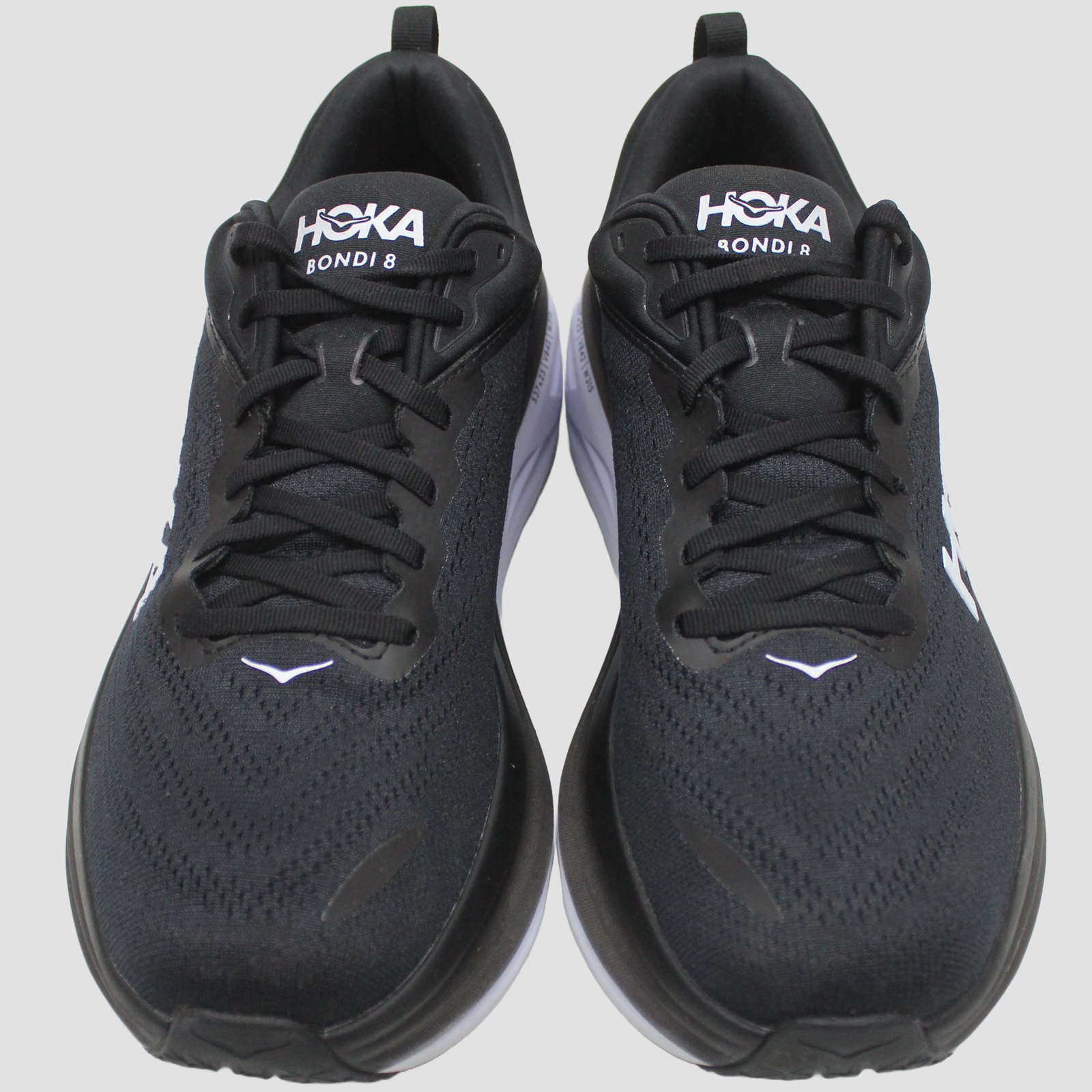 Hoka Mens Trainers Bondi 8 Lace-Up Low-Top Running Sneakers Textile - UK 11