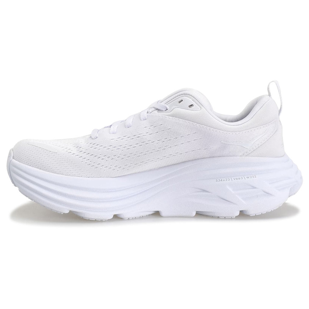 Hoka One One Bondi 8 Textile Mens Trainers#color_white white