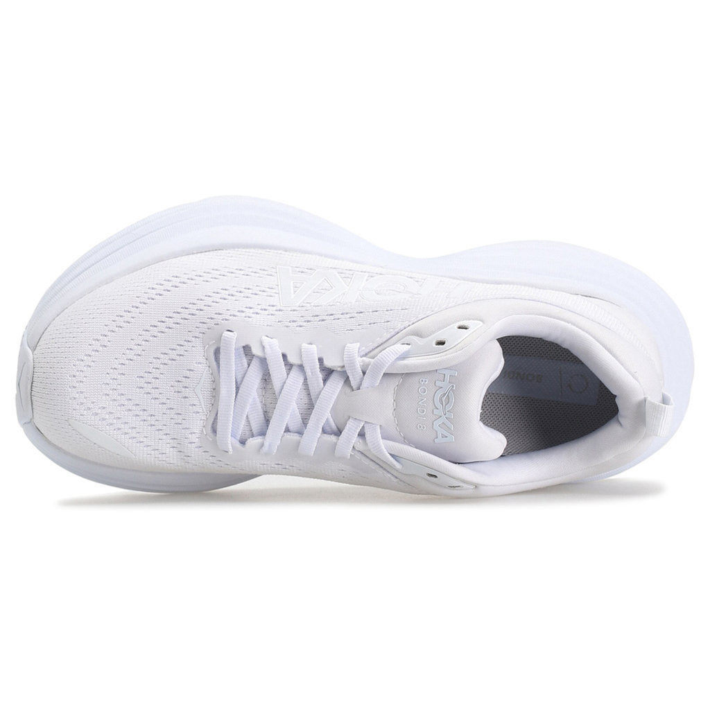 Hoka One One Bondi 8 Textile Mens Trainers#color_white white