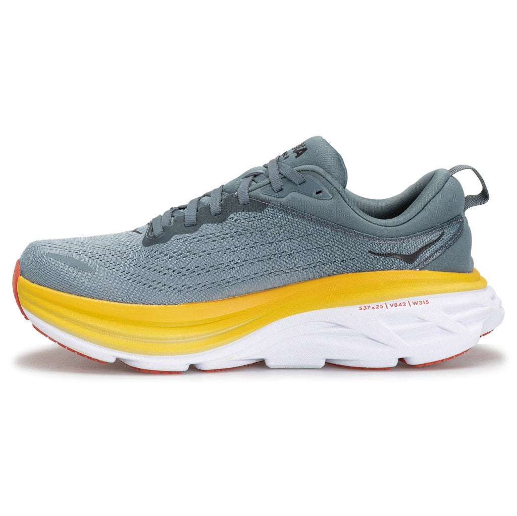 Hoka One One Bondi 8 Textile Mens Trainers#color_goblin blue mountain spring