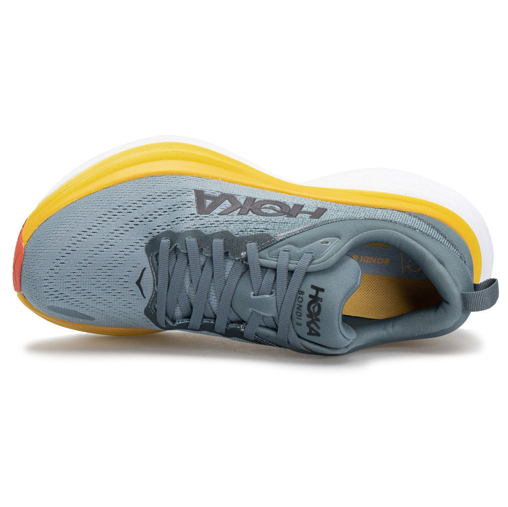 Hoka One One Bondi 8 Textile Mens Trainers#color_goblin blue mountain spring