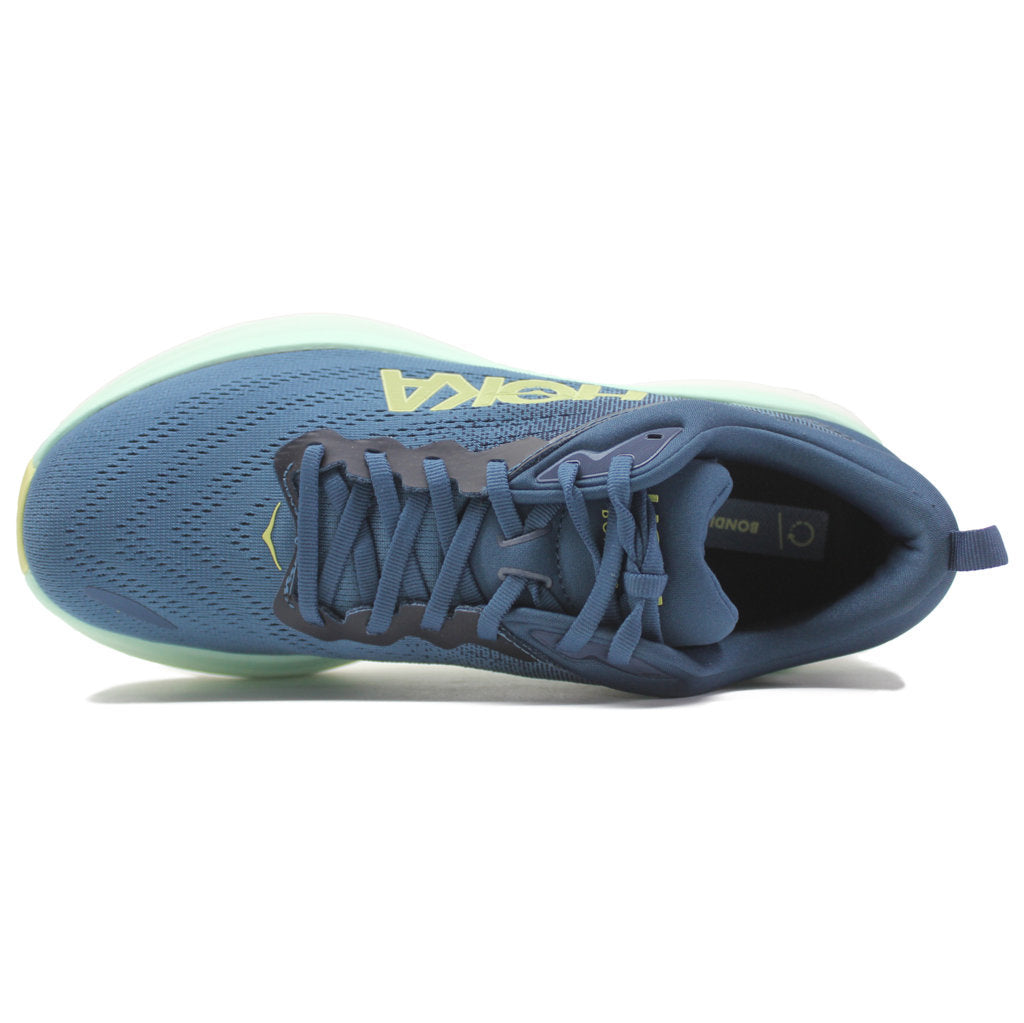 Hoka One One Bondi 8 Textile Mens Trainers#color_midnight ocean bluesteel