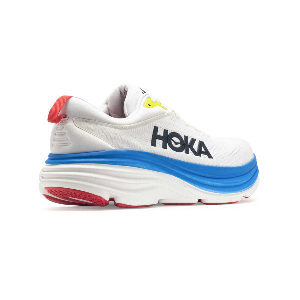 Hoka One One Bondi 8 Textile Mens Trainers#color_blanc de blanc virtual blue