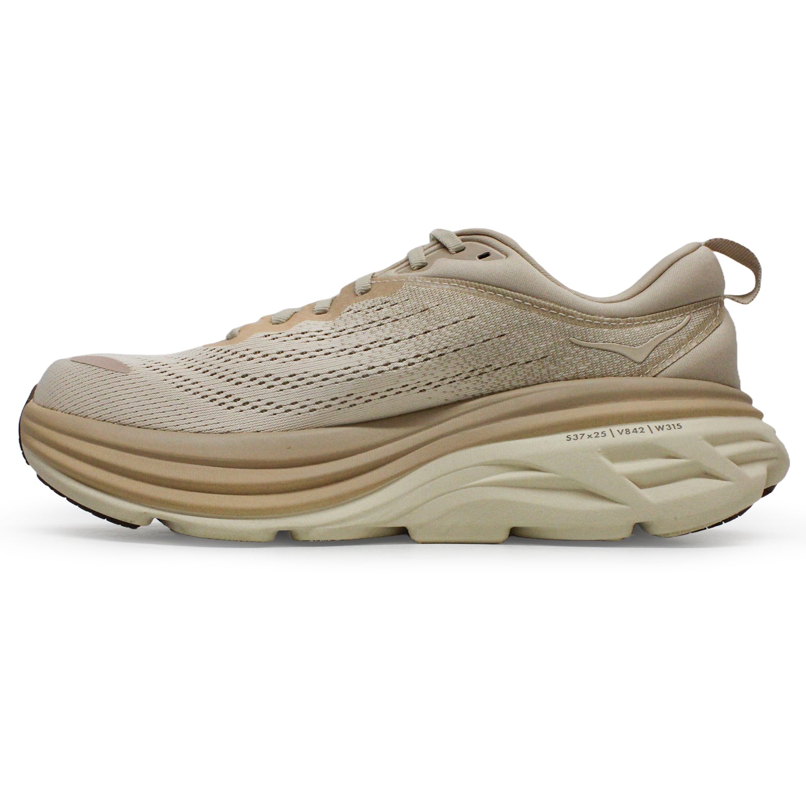 Hoka Bondi 8 Textile Mens Trainers#color_shifting sand vanilla