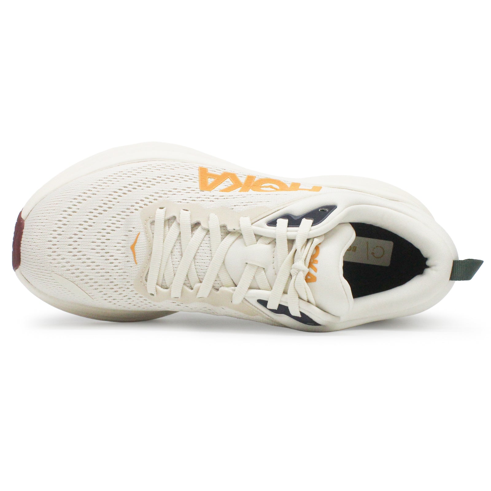 Hoka Bondi 8 Textile Mens Trainers#color_oat milk alabaster