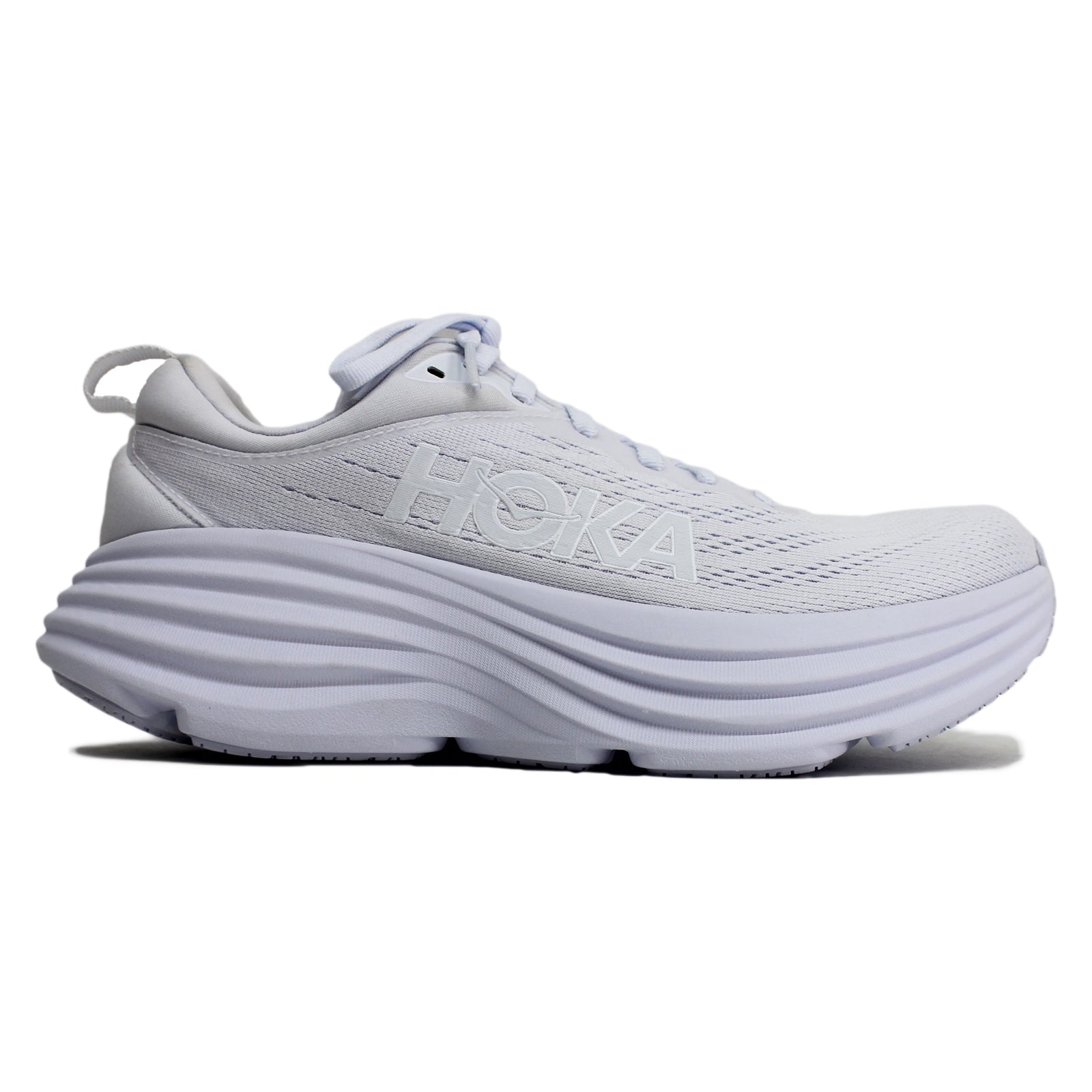 Hoka Womens Trainers Bondi 8 Lace Up Low Top Sneakers Textile - UK 6.5