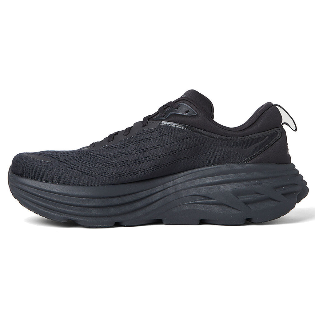 Hoka One One Bondi 8 Textile Womens Trainers#color_black black