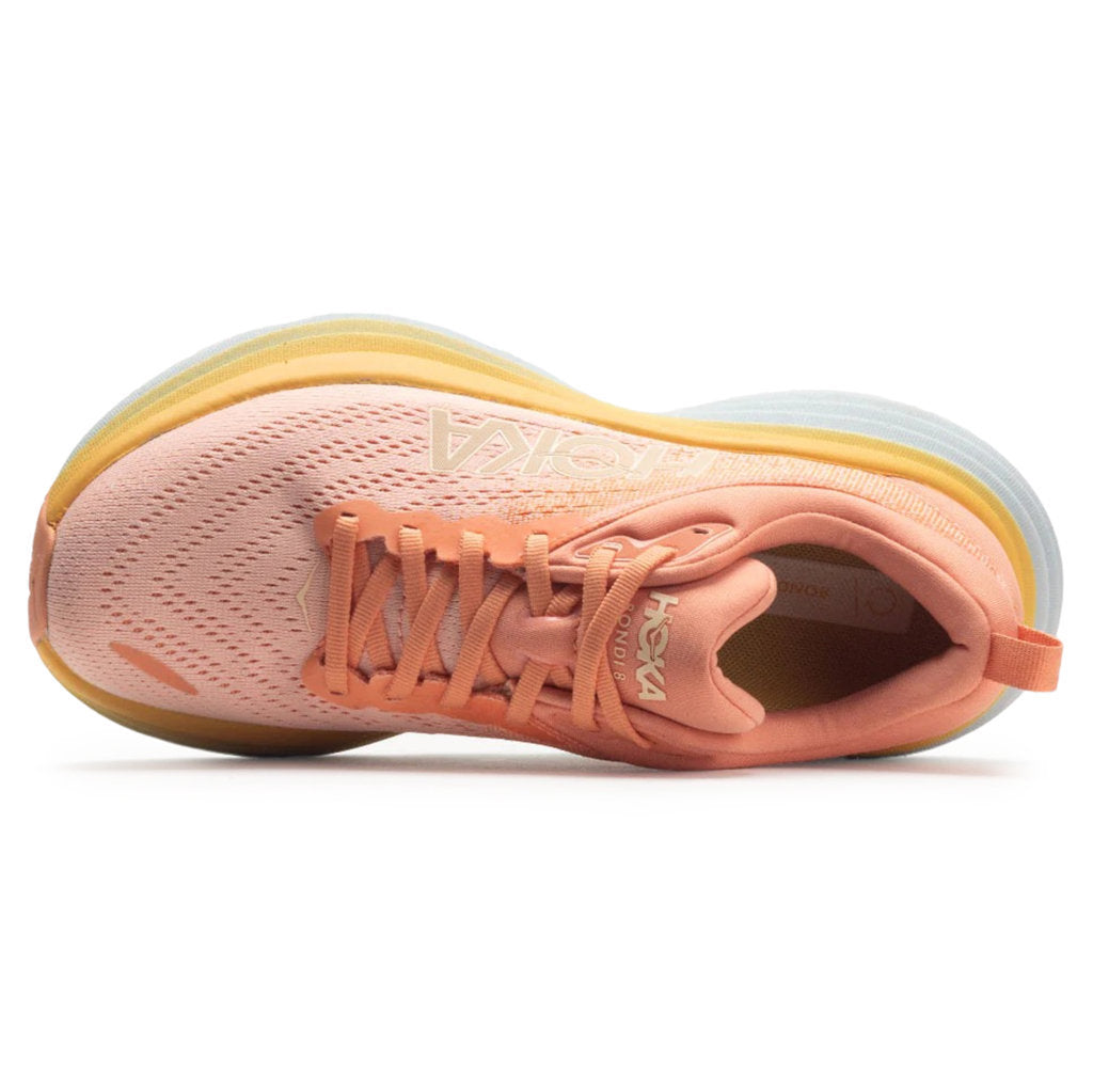 Hoka One One Bondi 8 Textile Womens Trainers#color_shell coral peach parfait