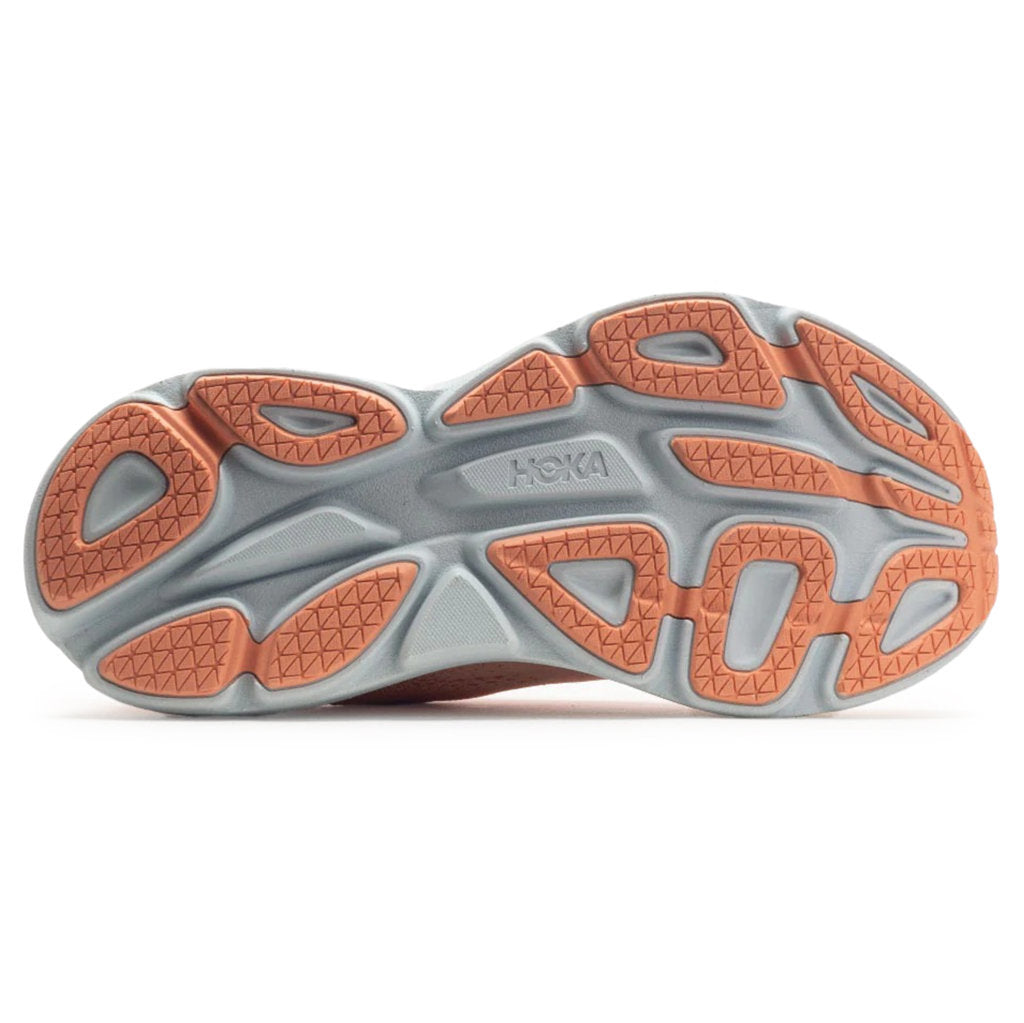 Hoka One One Bondi 8 Textile Womens Trainers#color_shell coral peach parfait