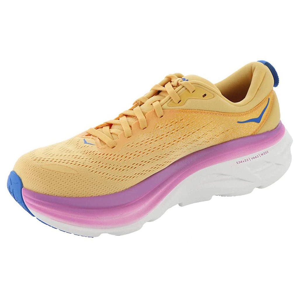 Hoka One One Bondi 8 Textile Womens Trainers#color_impala cyclamen