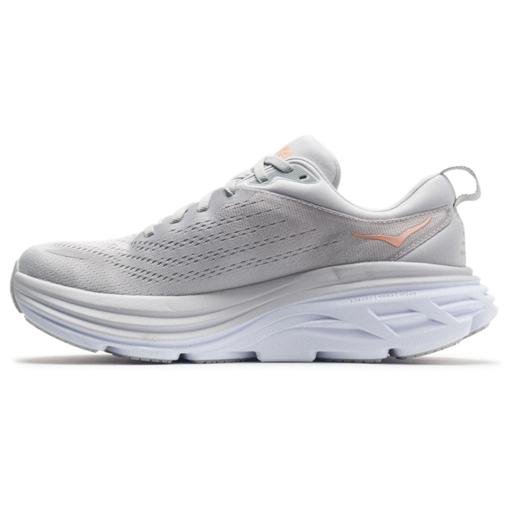 Hoka One One Bondi 8 Textile Womens Trainers#color_harbor mist lunar rock