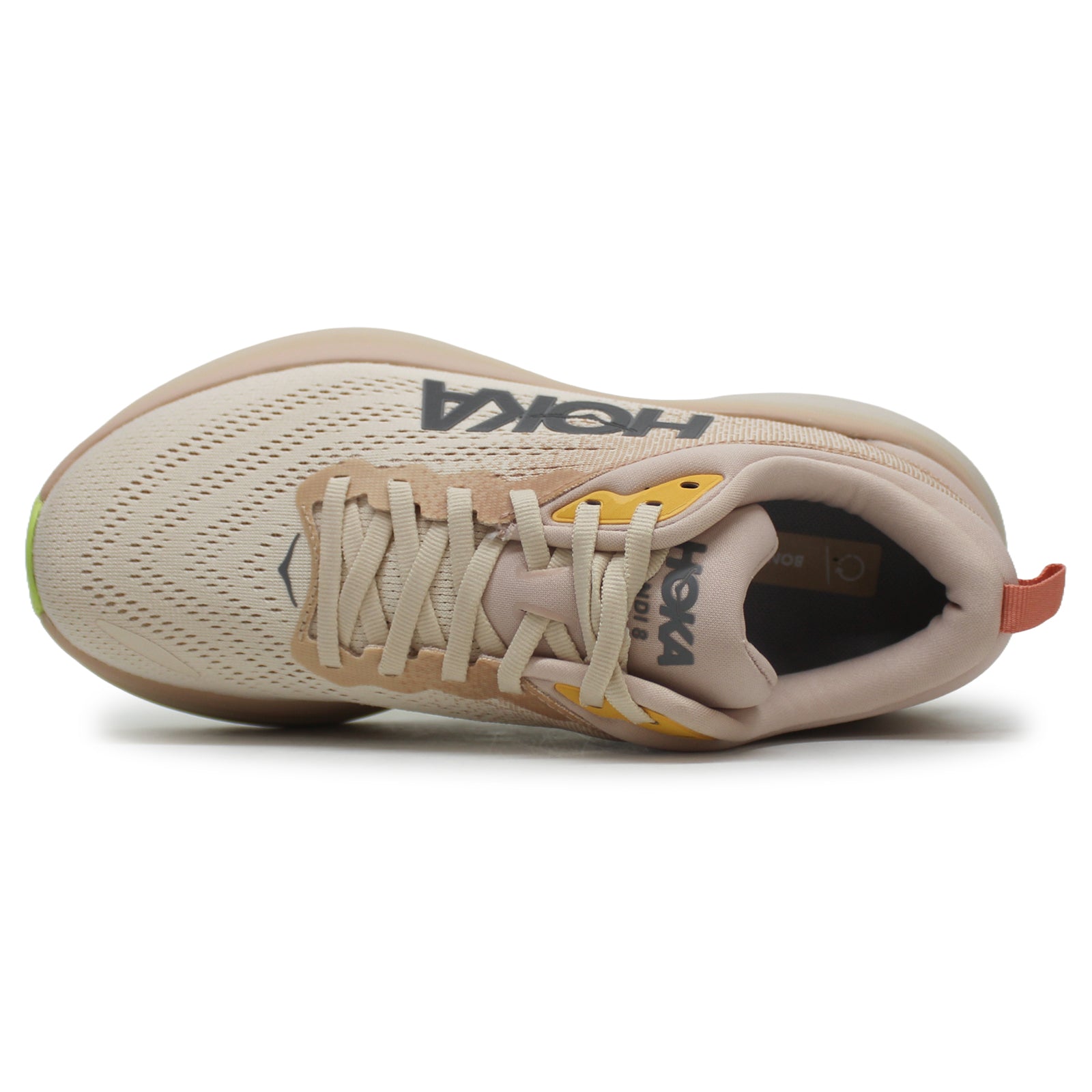 Hoka Bondi 8 1127952-CMV Textile Womens Trainers - Cream Vanilla - 8.5#color_cream vanilla