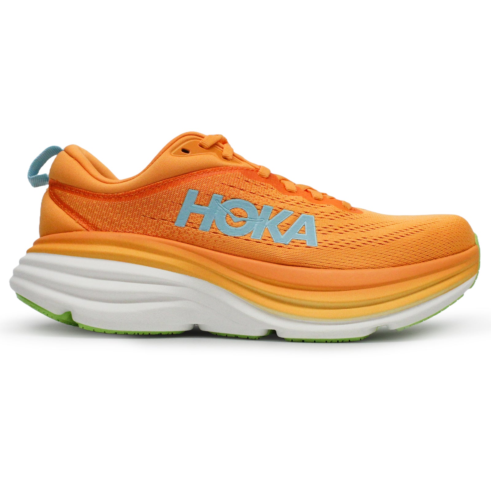 Hoka Bondi 8 Textile Womens Trainers#color_solar flare lettuce