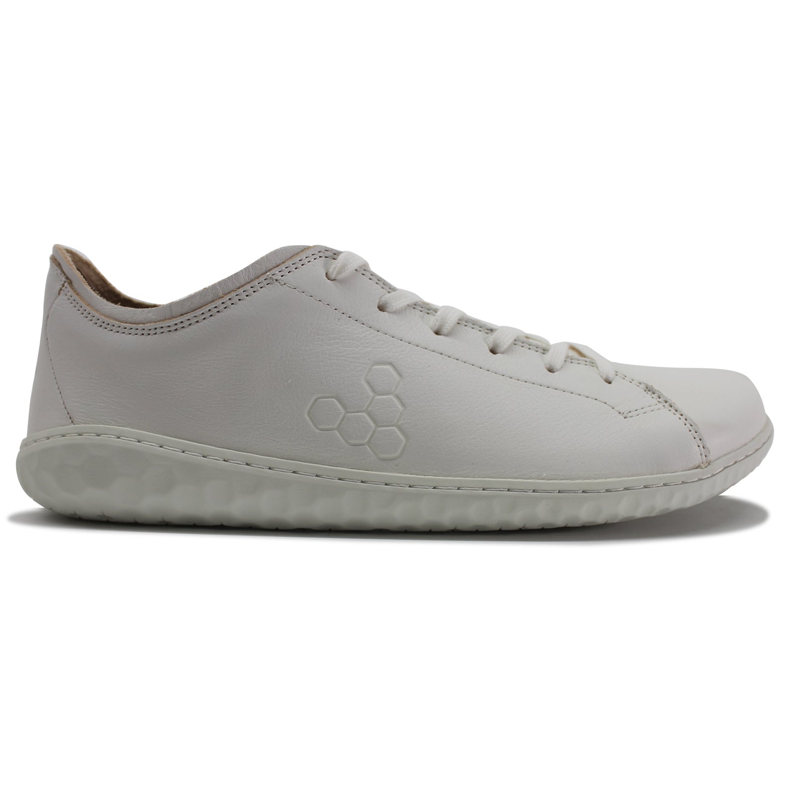 Vivobarefoot Geo Court III 301056-02 Leather Mens Trainers - Bright White - 42#color_bright white