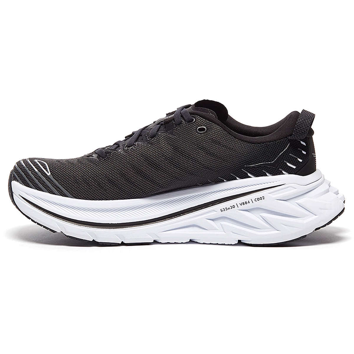 Hoka Mens Trainers Bondi X Lace-Up Low-Top Running Textile Synthetic - UK 11