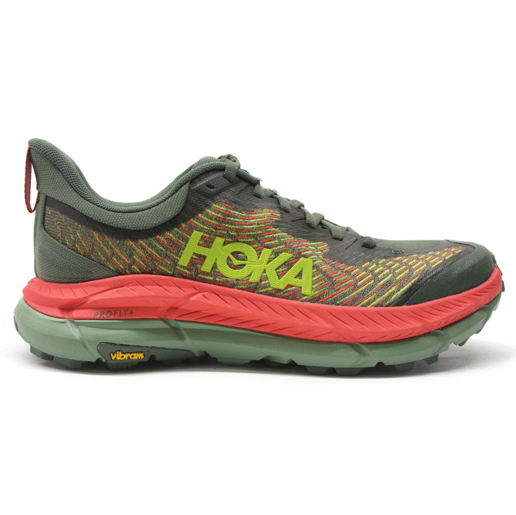Hoka One One Mafate Speed 4 Textile Synthetic Mens Trainers#color_thyme fiesta