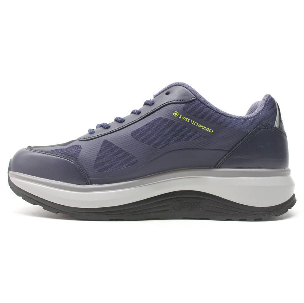 Joya Cancun II Textile Leather Mens Shoes#color_blue