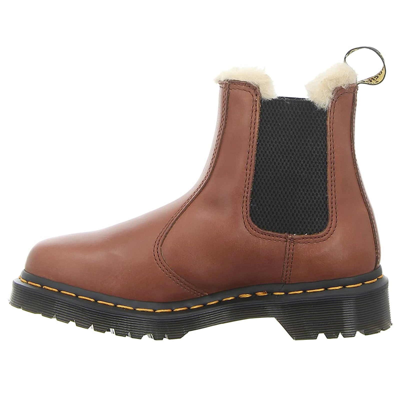 Dr. Martens 2976 Leonore 27784225 Leather Womens Boots - Saddle Tan - 4#color_saddle tan