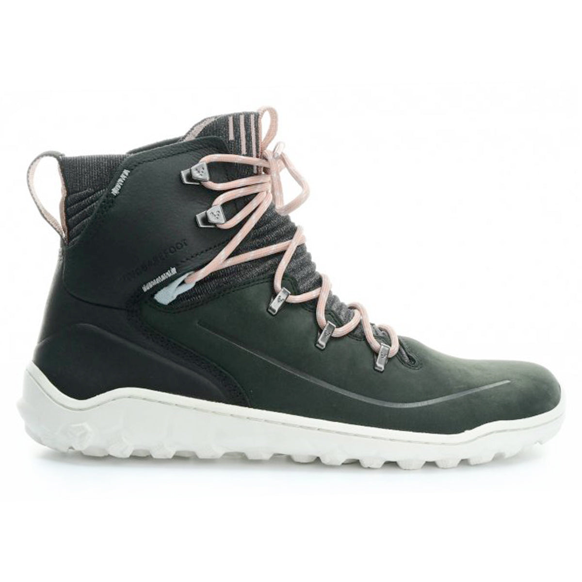 Vivobarefoot Tracker Decon FG2 209164-09 Leather Womens Boots - Obsidian Misty Rose - 40#color_obsidian misty rose