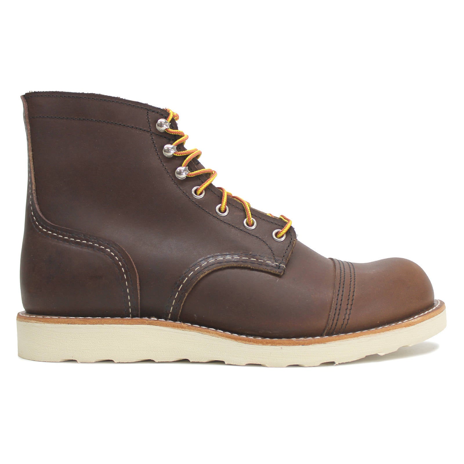 Red Wing Mens Boots Iron Ranger 6 Inch Casual Lace-Up Ankle Outdoor Leather - UK 9.5