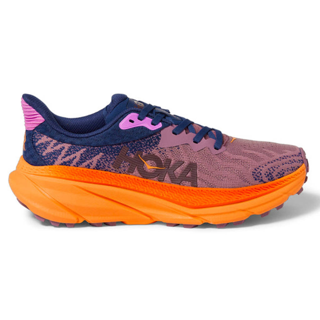 Hoka One One Challenger ATR 7 Textile Womens Trainers#color_wistful mauve cyclamen