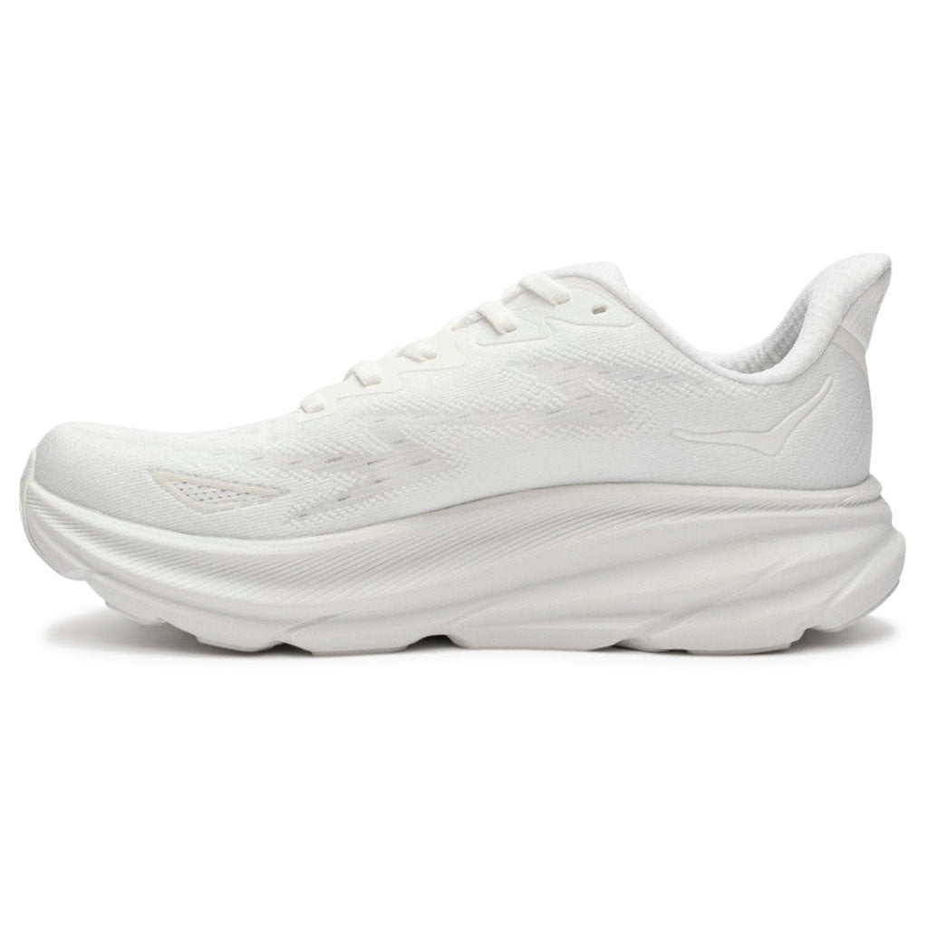 Hoka One One Clifton 9 Textile Mens Trainers#color_white white