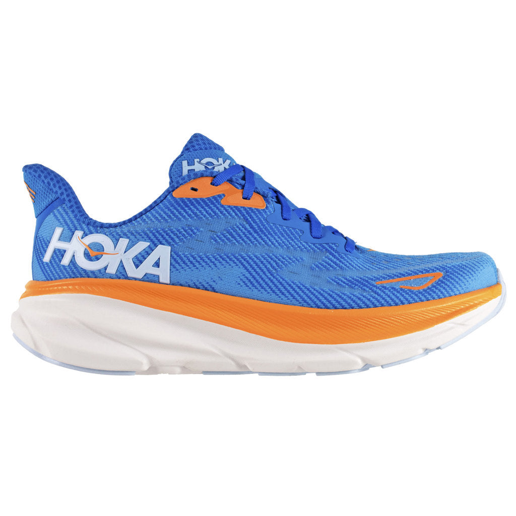 Hoka One One Clifton 9 Textile Mens Trainers#color_coastal sky all aboard